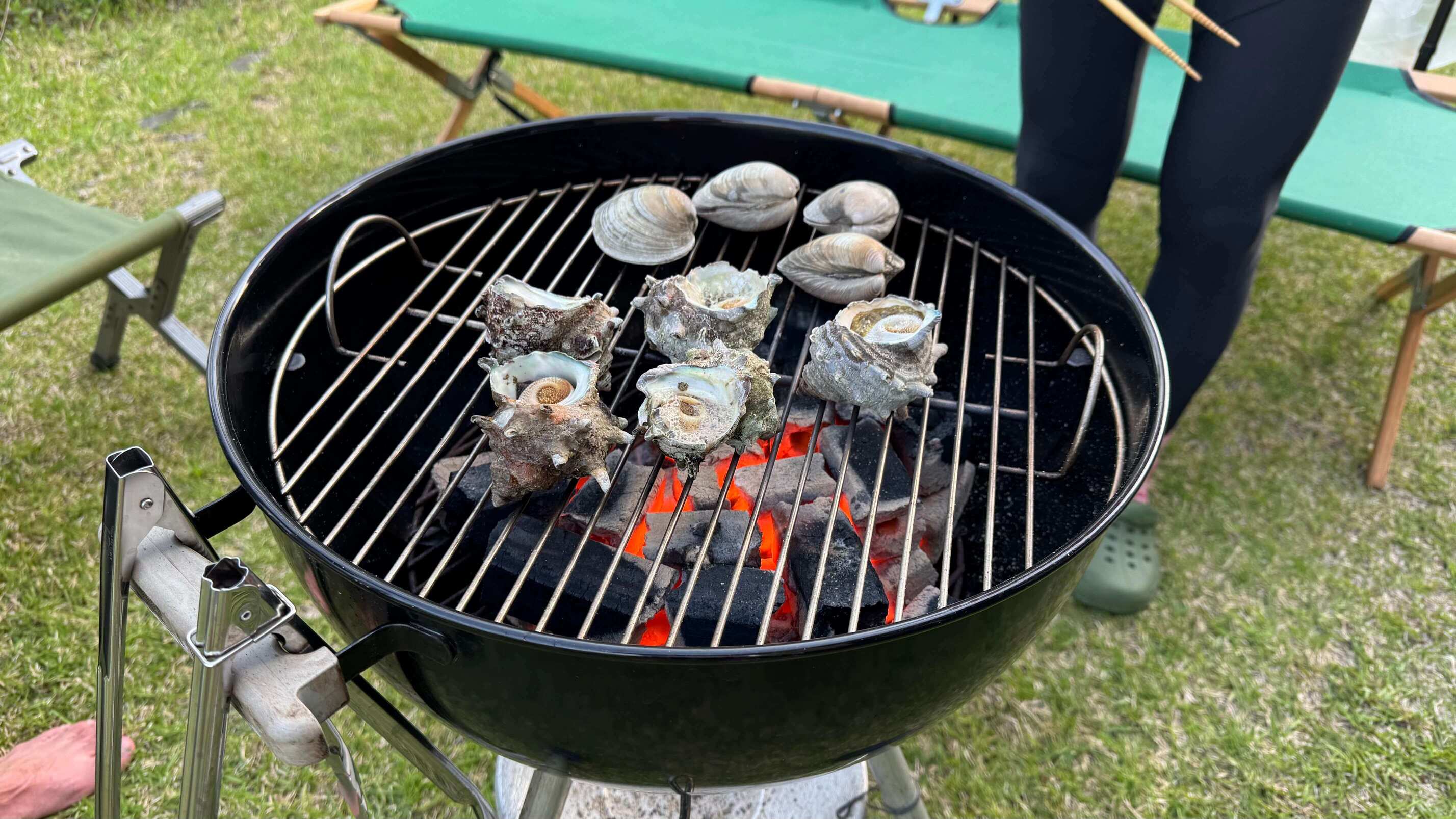 本格BBQと焚き火